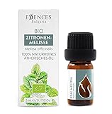 Echte Melisse BIO (Bio-Zitronenmelisse) 100% naturreines ätherisches Öl (5ml) Bio-Melisse Öl, Spitzenqualität aus dem eigenen Familienbetrieb, therapeutische Qualität, Bio-zertifiziert 5