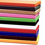 ZZeng RS Gartenbank-Kissen für 2/3-Sitzer, wasserdicht, 100/120 cm, Leder, lange Sitzbank, Stuhlkissen für Schaukel, Terrasse (100 x 40 x 4 cm, weiß)