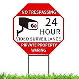 Dicke, wetterfeste, gewellte Kunststoffplatte, 5 mm, doppelseitiges Schild für den Außenbereich, Schwermetall, H-Pfähle, 45,7 x 45,7 cm, perfekte Rasendekoration für den Außenb