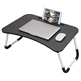 Laptoptisch Laptop Betttisch Faltbar Lapdesk Notebook Lese Tisch Stabiler Tragbarer Laptopständer für Frühstücks, Notebook, Bücher, Minitable, Bett Tablett 60 * 40