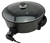 Shov Elektrische Pfanne Ø 42/13cm Pizzapfanne Partypfanne Elektropfanne Bratp