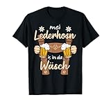 mei Lederhosn is in da wäsch Oktoberfest Herren T-S