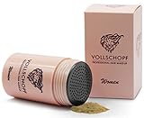 Vollschopf Schütthaar speziell für Frauen - Streuhaar bei weiblichem Haarausfall - Hair Fibers für dünnes Frauen-Haar - Haar-Pulver Farbe Blond - Dunkelb