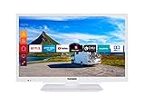 Telefunken XF22G501V-W 55 cm (22 Zoll) Fernseher (Full HD, Triple Tuner, Smart TV, 12 V, Works with Alexa) [Modelljahr 2021]