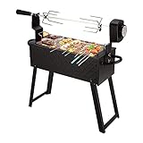 Automatischer Outdoor-Klappgrill Rotisserie-Kit Gebratene Lammkeule Herd Automatischer Haushalt Wiederaufladbar/Batterie Zweizweck-BBQ-Klappgrill Für Party-Camping-Karneval Nü
