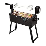 Automatischer Outdoor-Klappgrill Rotisserie-Kit Gebratene Lammkeule Herd Automatischer Haushalt Wiederaufladbar/Batterie Zweizweck-BBQ-Klappgrill Für Party-Camping-Karneval Nü