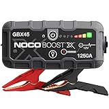NOCO Boost X GBX45 1250A 12V UltraSafe Starthilfe, Tragbare Auto Batterie Booster, Powerbank-Ladegerät, Starthilfekabel und Überbrückungskabel für bis zu 6,5-Liter-Benzin- und 4,0-Liter-D