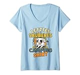 Damen Letztes Sauberes Camping Shirt Lustiges Camper T-Shirt mit V