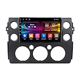 Autoradio Sat NAV Kompatibel mit FJ Cruiser J15 2006-2020 IPS Touchscreen GPS Android 10.0 Unterstützung Lenkradsteuerung BT Mirror-Link 4G WiFi Mit Rückfahrk