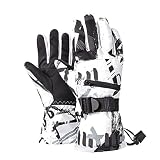 Winterski Handschuhe, wasserdichte Thermische Handschuhe Touchscreen Snowboardhandschuhe, Für Snowboarden Wandern Outdoor Sports-1pair M