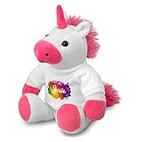 printplanet Stoff-Einhorn mit Namen Josie - Kuscheltier mit Design Color Paint - Stofftier, Plü