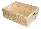 Stapelbox Holz Gr. M 30 x 40 x 13,5 Holzkiste Holzbox Kiste Box