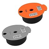 Baoblaze 2 Stücke Nachfüllbare Wiederverwendbare PP Kaffeekapsel Pod Filter Cup mit/Silikondeckel Fit fü