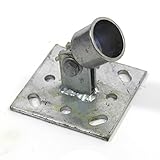 Estexo Home & Garden Strebenplatte Ø 34 mm für Bodenhülse Einschlaghülse Zaunpfosten Zaunstreb