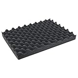 HMF 14515 Noppenschaumstoff, Akustikschaumstoff, 440 x 315 mm, Koffereinlage, Tabletop, Höhe: 45