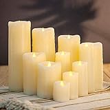 Lebensechtes Paraffinwachs Led Kerzenlicht für Hochzeitsveranstaltung/Feiertagsdekoration, flammenlose LED-Kerze für Kamin/Kerzenhalterlicht Warm (Farbe: 50x150mm)