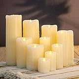 Lebensechtes Paraffinwachs Led Kerzenlicht für Hochzeitsveranstaltung/Feiertagsdekoration, flammenlose LED-Kerze für Kamin/Kerzenhalterlicht Warm (Farbe: 50x150mm)