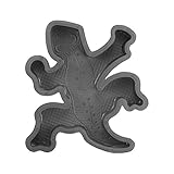 @tec Betonform Schalungsform Gießform Plastikformen für Beton, Trittsteinplatte, Bodenplatten, Trittsteine, Gartenplatten, Betonplatten, Pflasterform Salamander 39x33x5