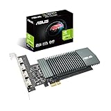 ASUS Nvidia GeForce GT710-H4-SL-2GD5 Grafikkarte (2GB DDR5 Speicher, 4x HDMI, Single Slot, GPU Tweak II)