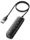UGREEN USB Hub 3.0 USB Verteiler mit 1m langem Kabel USB Dock kompatibel mit PS4, MacBook, Surface Pro, iMac, Mac Mini, XPS 15, Desktop PC und Anderen USB A G