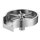 GeKLok Wasserhahn Glasspüler für Küchenspüle, Bar Glasspüler, Tassenspüler Glasspüler, Flaschenspüler Küchenspüle Wasserhahn Ersatzteile 5-Loch Hochdruck Schnellreinigung(Size:A)