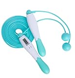 U/B Fitness-Sprungseil mit Zähler Kalorienzähler 2-IN-1 Einstellbare Elektronik Springseil Schnurloses Trainingsseil für Studenten Kinder Männer Frauen Übung Workout (Grün)