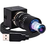 ELP 4K Webcam,2160P Zoom Web Kamera mit 5-50mm Manuell Objektiv,Variable Fokus Ultra HD Kamera,Plug and Play,Web Konferenzen Cam für Windows/Linux/Andriod/Raspberry pi USB2.0 Kamera USB4K03-SFV(5-50)