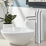 BONADE Badarmatur Waschtischarmatur Wasserhahn Bad Einhebelmischer Mischbatterie Waschbeckenarmatur Waschtischbatterie Einhandmischer für Badezimmer C