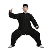 BBLAC 2KEY Kampfkunst Anzug | Unisex Kung Fu und Tai Chi Uniform | Traditionelle Chinesisch Kostüm für Meditation und Qigong (A, L)