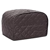 Toaster Geräteabdeckung Polyester Brot Toaster Abdeckung Backgeschirr Schutz Staub und Fingerabdruck Schutz zwei/vier Scheiben 4 Slice, C