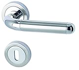 Alpertec 88020010 Edelstahl New York II-R für Zimmertüren Drückergarnitur Türdrücker Türbeschläge N