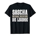 Vorname Sascha T-Shirt Geschenk Name S