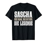 Vorname Sascha T-Shirt Geschenk Name S