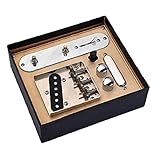 Hotaden Gitarren-Pickups Set Gitarre-Telecaster-Hals-Pickups Mit Brückenlinienplatte Für Telecaster-G