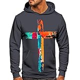 Kapuzenpullover Herren Pullover Dünner Baseball-Sweatshirt Langarm T-Shirt Sweatjacke mit Kapuze Kapuzenpulli Slim Fit Longsleeve Batik Sportpullover Hemden Tops Hoodie Mit Kapuze Hoody Sw