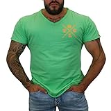 Brachial Premium Herren T-Shirt Move Slim-Fit Grün XL - für Freizeit Bodybuilding Workout Gym Kraftsport F