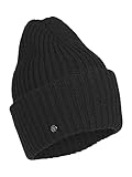 LOEVENICH Damen Strickmütze Beanie Mütze Warme Wintermütze Cozy Winter - Schw