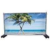 Warenfux24 Palmen, Motivbanner Garten, Sichtschutz, Gartendeko, Verschiedene Motive (Mesh, Palmen (3227))