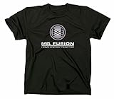 Mr Fusion T-Shirt Flux Kompensator Back to The Future Zurück in die Zukunft, M, schw