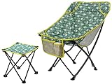 LTHDD Außen Klappstuhl Camping Stühle, aus 600D kationischen Oxford Tuch und dicken Stahlrohr, mit Aufbewahrungstasche Tragbarer Camp Stuhl, geeignet for Angeln, Camping, Wandern, Etc. (Color : G)