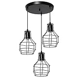 Farmhouse Kronleuchter Retro Kronleuchter Industrie Schmiedeeisen Lampen Luxus Kreativität Hängeleuchten Geeignet für Bar Loft Hote Konferenzraum Schlafzimmer Technik Beleuchtungskörper Modern C