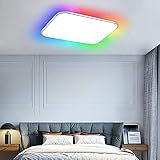 ACXIN LED Deckenleuchte, Modern Deckenlampe, Ultraslim LED Panel Deckenlampe, Schlafzimmer Wandleuchte, Flurlampe, mit Fernbedienung Lampe, RGB, 64W