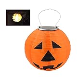 CXQD Halloween Deko Halloween Kürbis Licht Lichterkette Solar Lichterkette Lampion Au?en Beleuchtung für Zimmer G?rten, Korridore Party