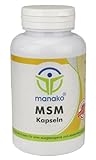 manako MSM (Methylsulfonylmethan) Kapseln human, 120 Stück, Dose 84 g (1 x 120 Kapseln)