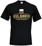 Bulgarien Bulgaria EM T-Shirt 2021 Fanshirt Schwarz S