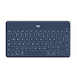 Logitech Keys-to-Go Kabellose Tablet-Tastatur, Bluetooth, iOS-Sondertasten, Ultraleicht & Geräuschlos, 3-Monate Akkulaufzeit, Fürs Tablet und Smartphone, Skandinavisches QWERTY-Layout - Schw