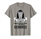 Wein Schorle Dubbeglas Pfalz Geschenk Pfälzer Weinfest T-S