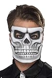 Halloween! Smiffys Tag der Toten Skelettmaske, EVA, Weiß, mit separatem beweg