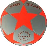 Leuchtfussball Night Kick LED Star-W - der brandneue Champion der Leuchtfussbälle - jetzt als weiße/orange Ausgab