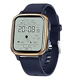 QFSLR Smart Watch Fitness Tracker Fitness Armband Mit Frauengesundheit Blutdruckmessung Smartwatch IP68 Blutsauerstoffsättigung Herzfrequenz Musiksteuerung,B